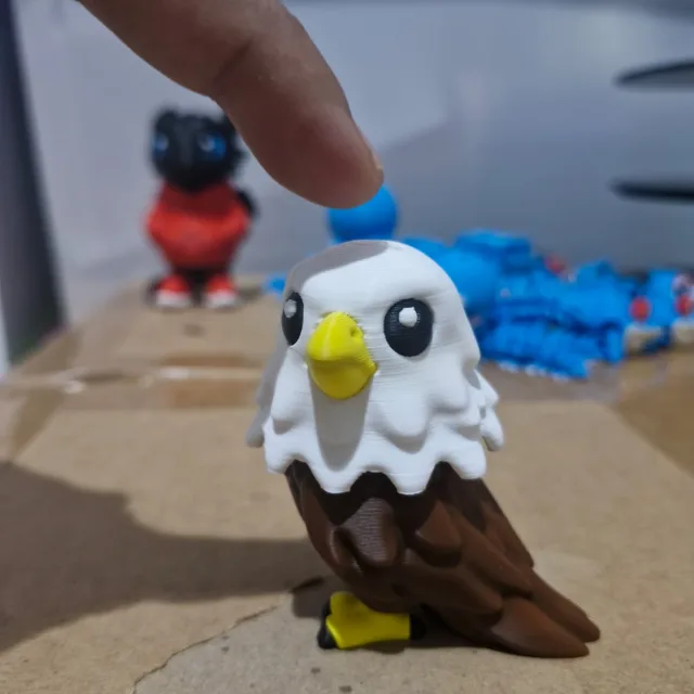 Bald Eagle Clicker Keychain