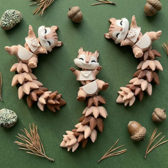 Fluffy Tails Cute Flexi Squirrel